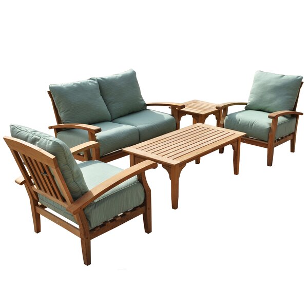 Wood patio 2025 conversation sets